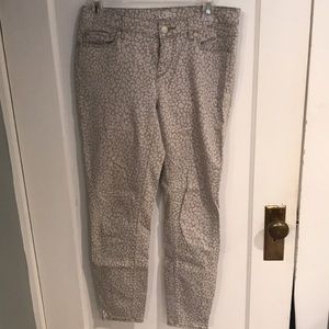 Cheetah print jeans